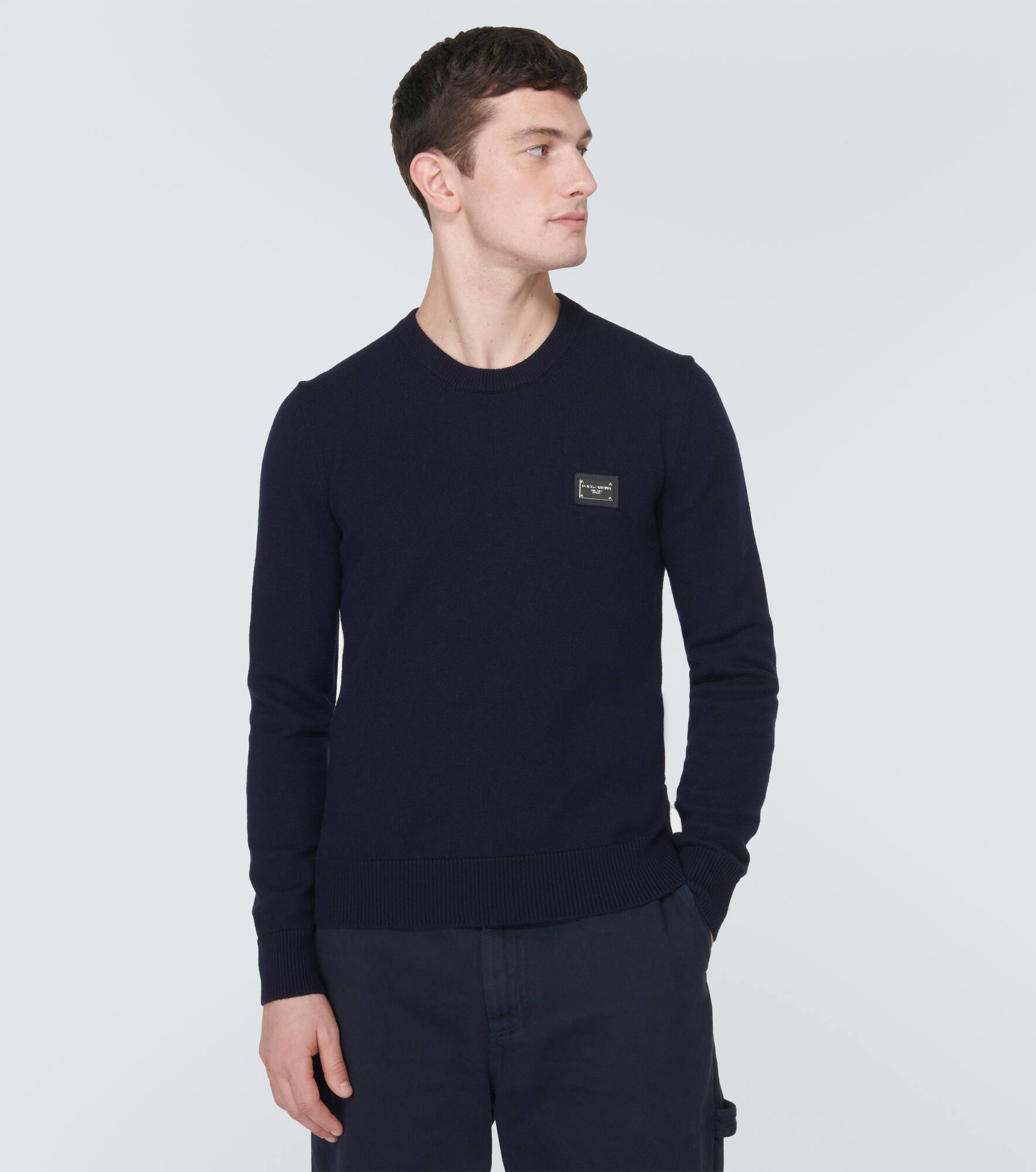 Logo wool and cashmere sweater - 3