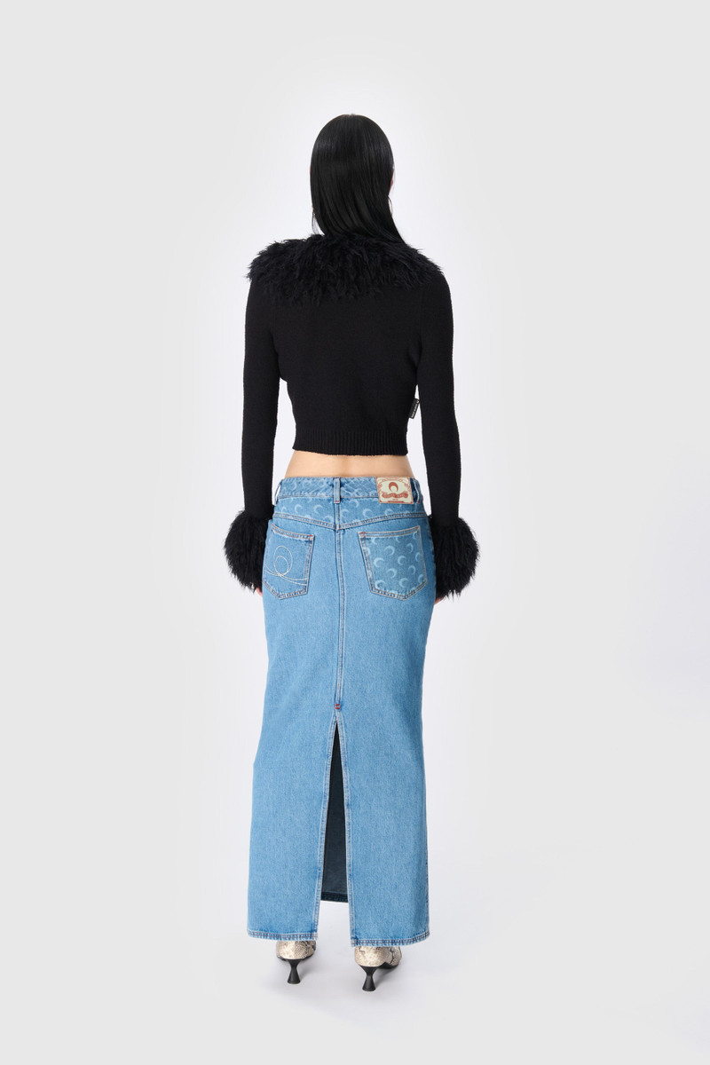 Marine Serre Wild Puffy Knit Cardigan outlook
