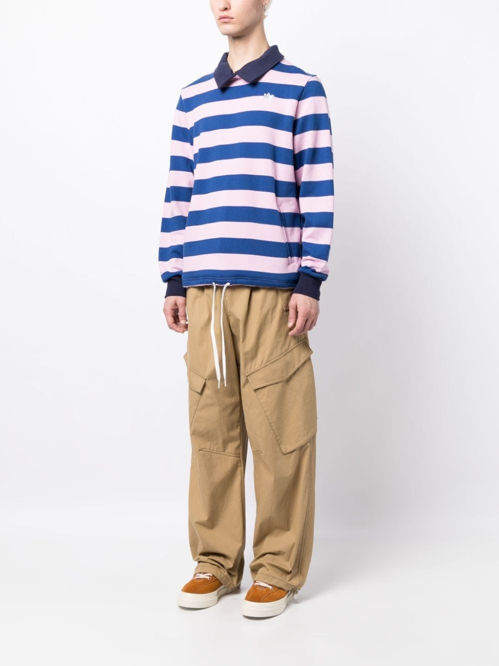 x Noah striped polo shirt - 5