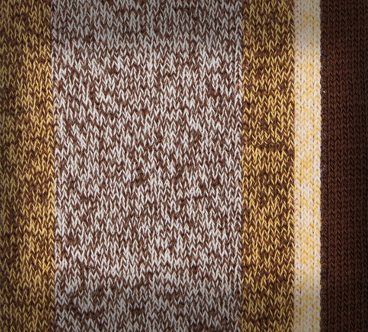 Brown Cotton-Blend Vertical Stripe Socks - 4