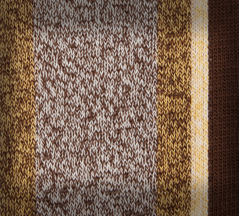 Brown Cotton-Blend Vertical Stripe Socks 4