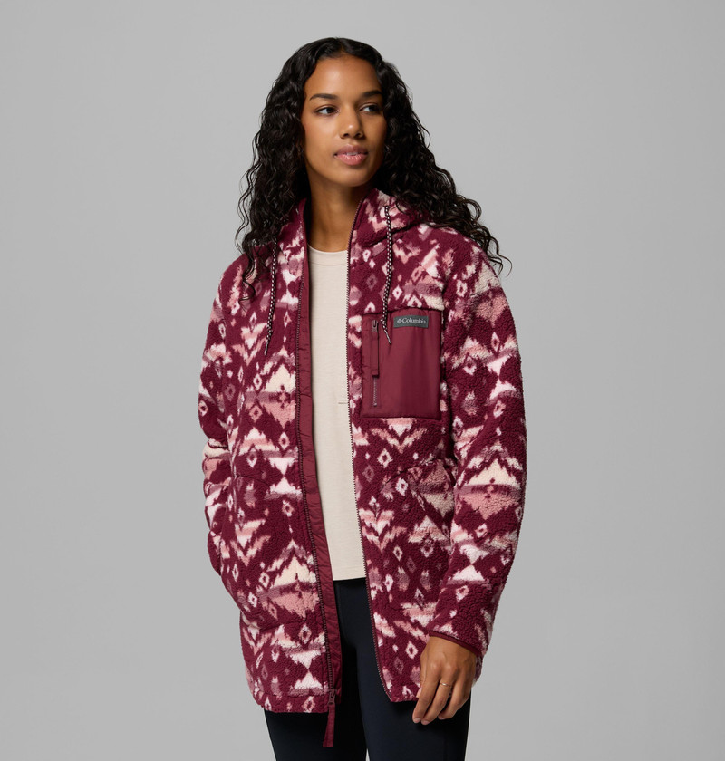 Women's Winter Warmth Printed Full Zip Hoodie 5
