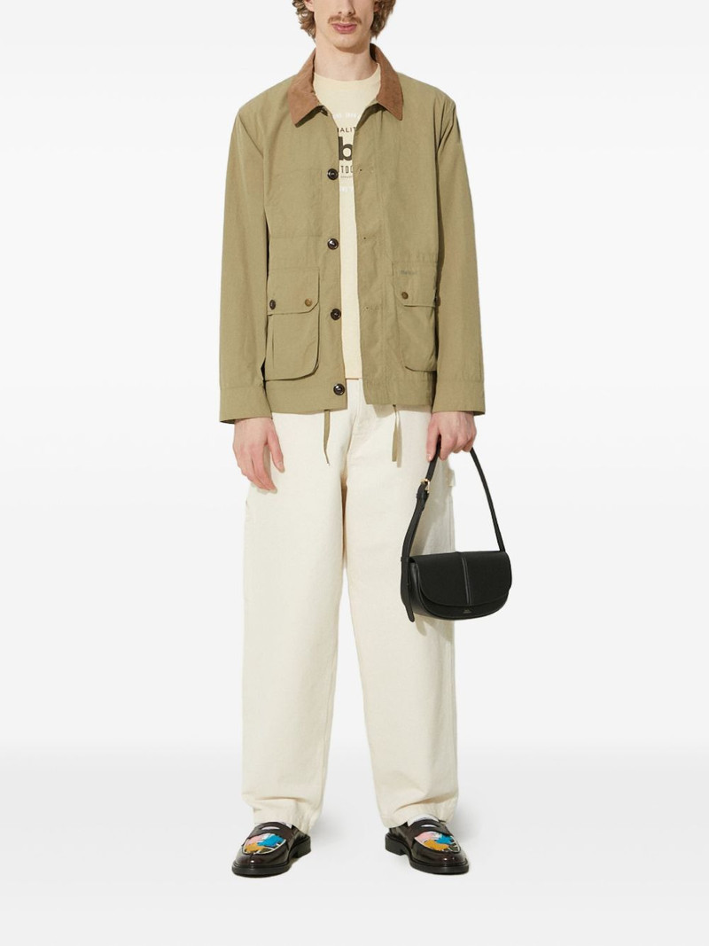 Barbour corduroy-collar button jacket outlook