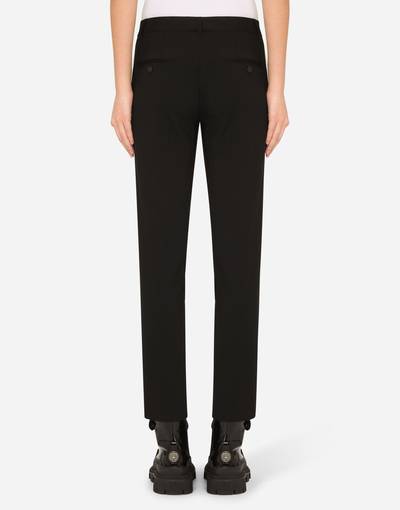 Dolce & Gabbana Low-rise woolen tuxedo pants outlook