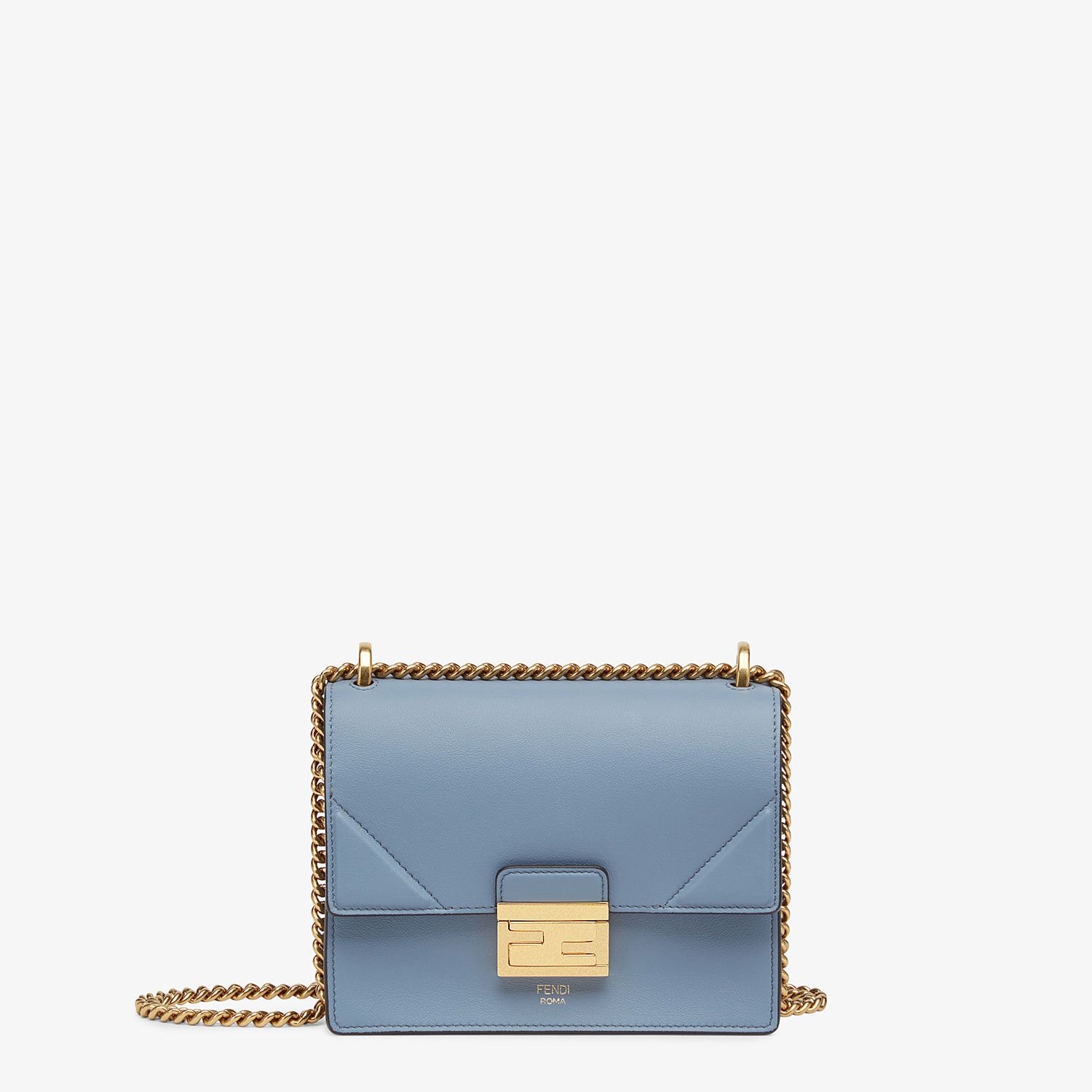 Light blue leather mini-bag - 1