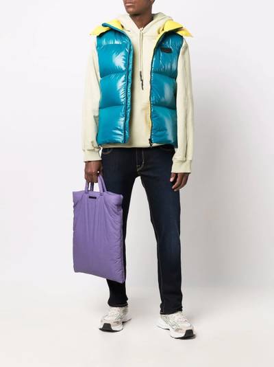 DUVETICA glossy padded gilet outlook