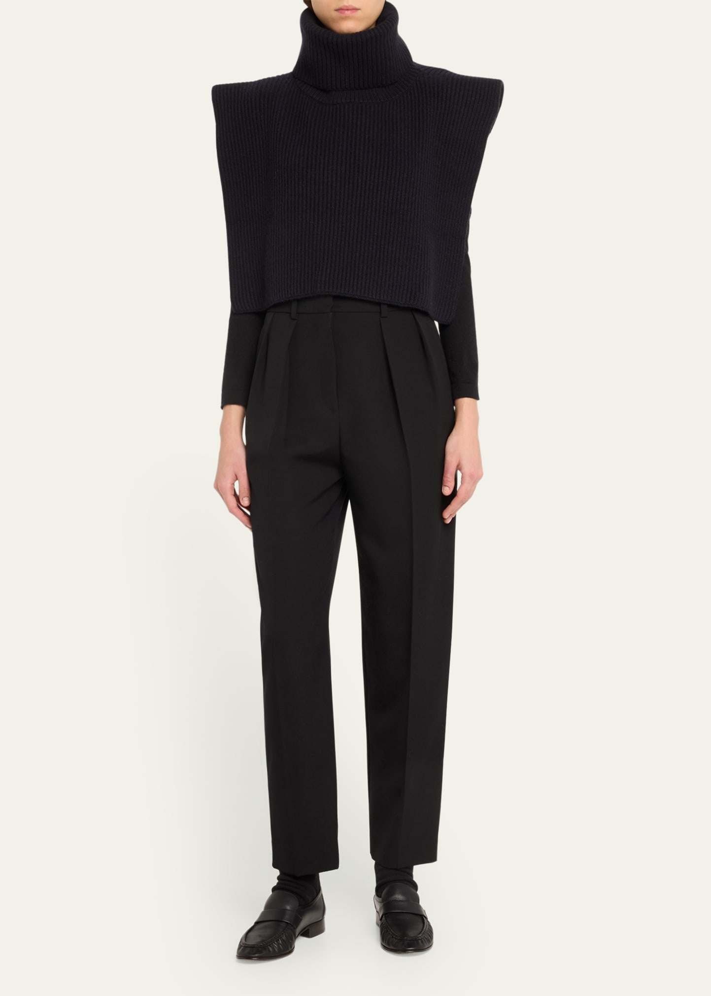 Eppie Cashmere Rib Turtleneck Collar - 2