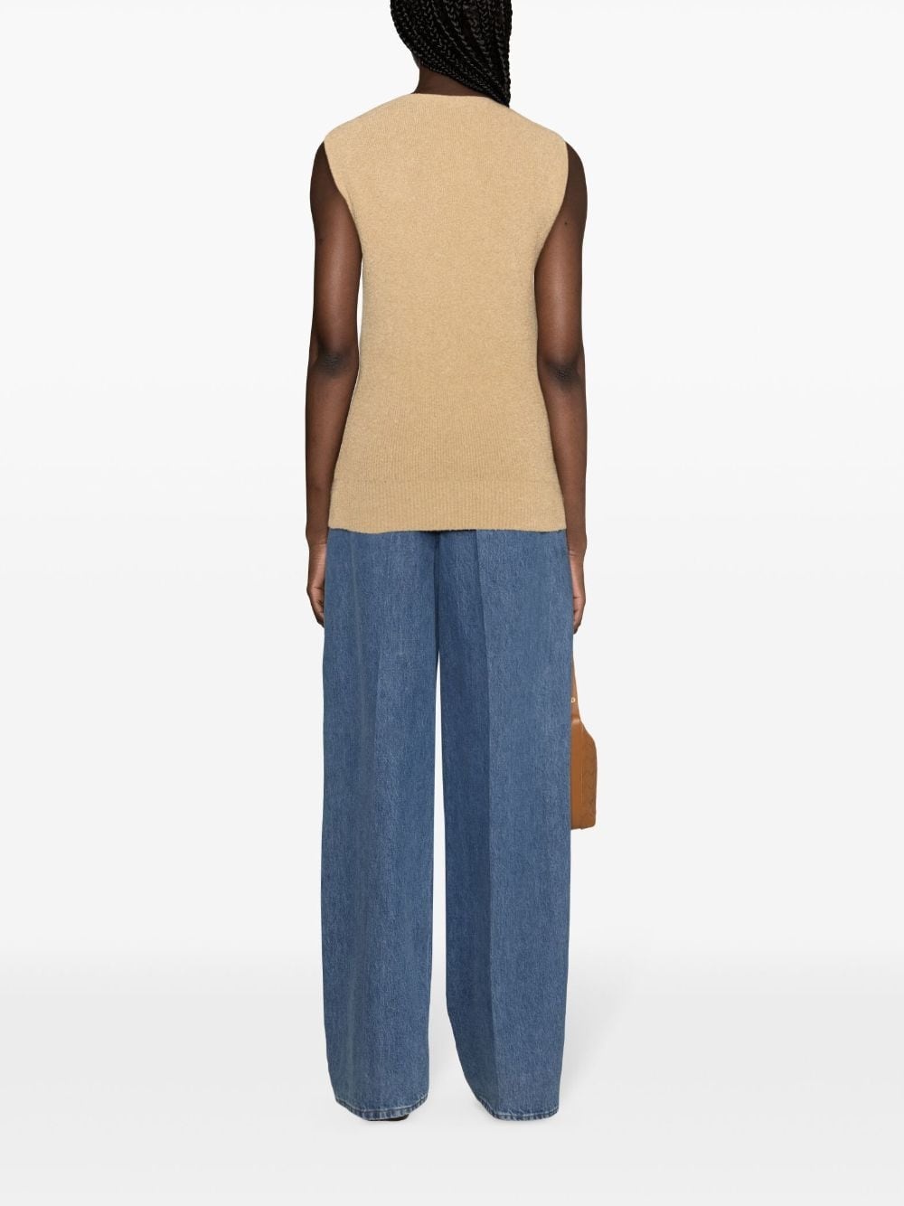 V-neck terry-cloth vest - 4