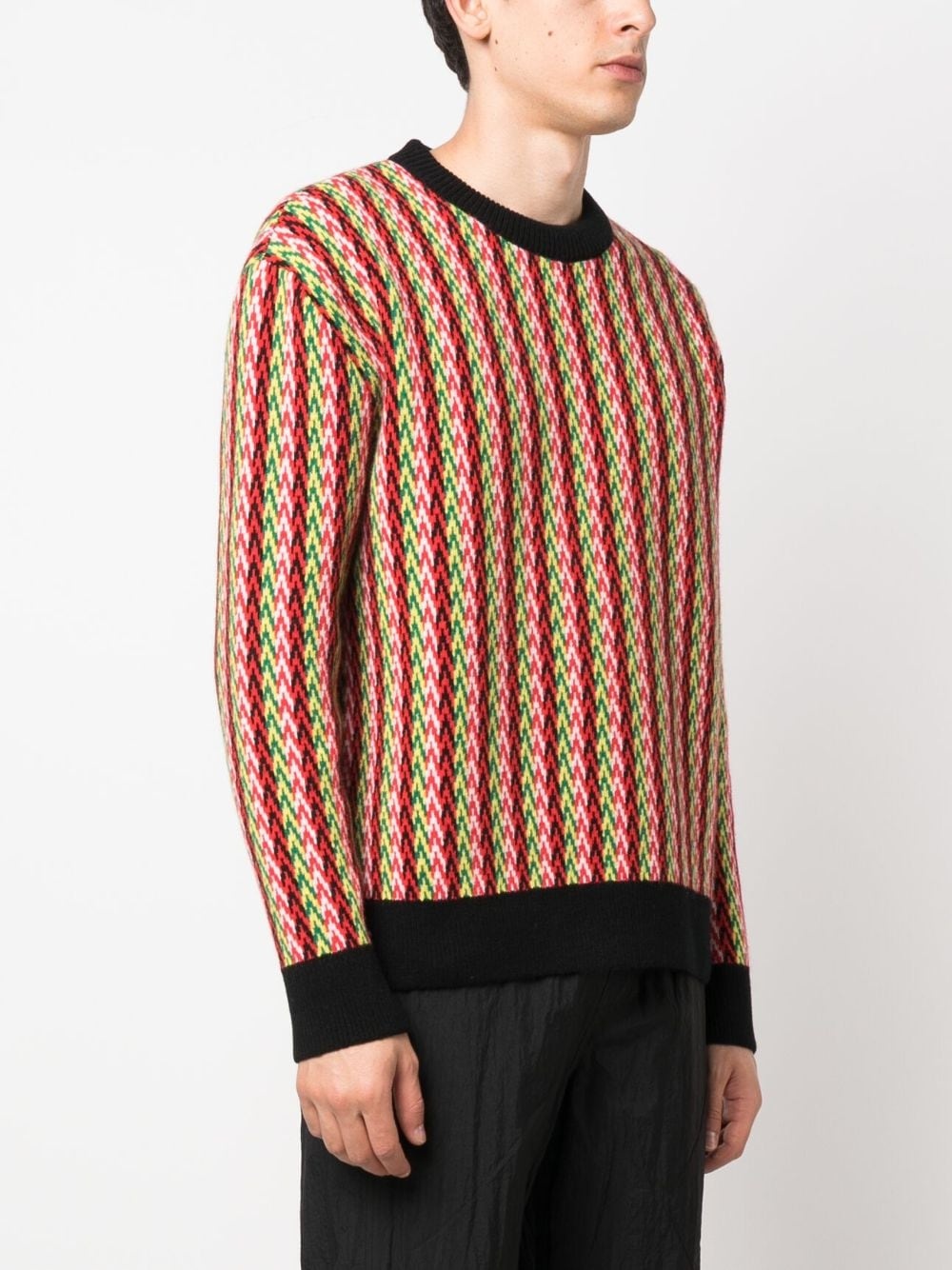 chevron-motif jumper - 3