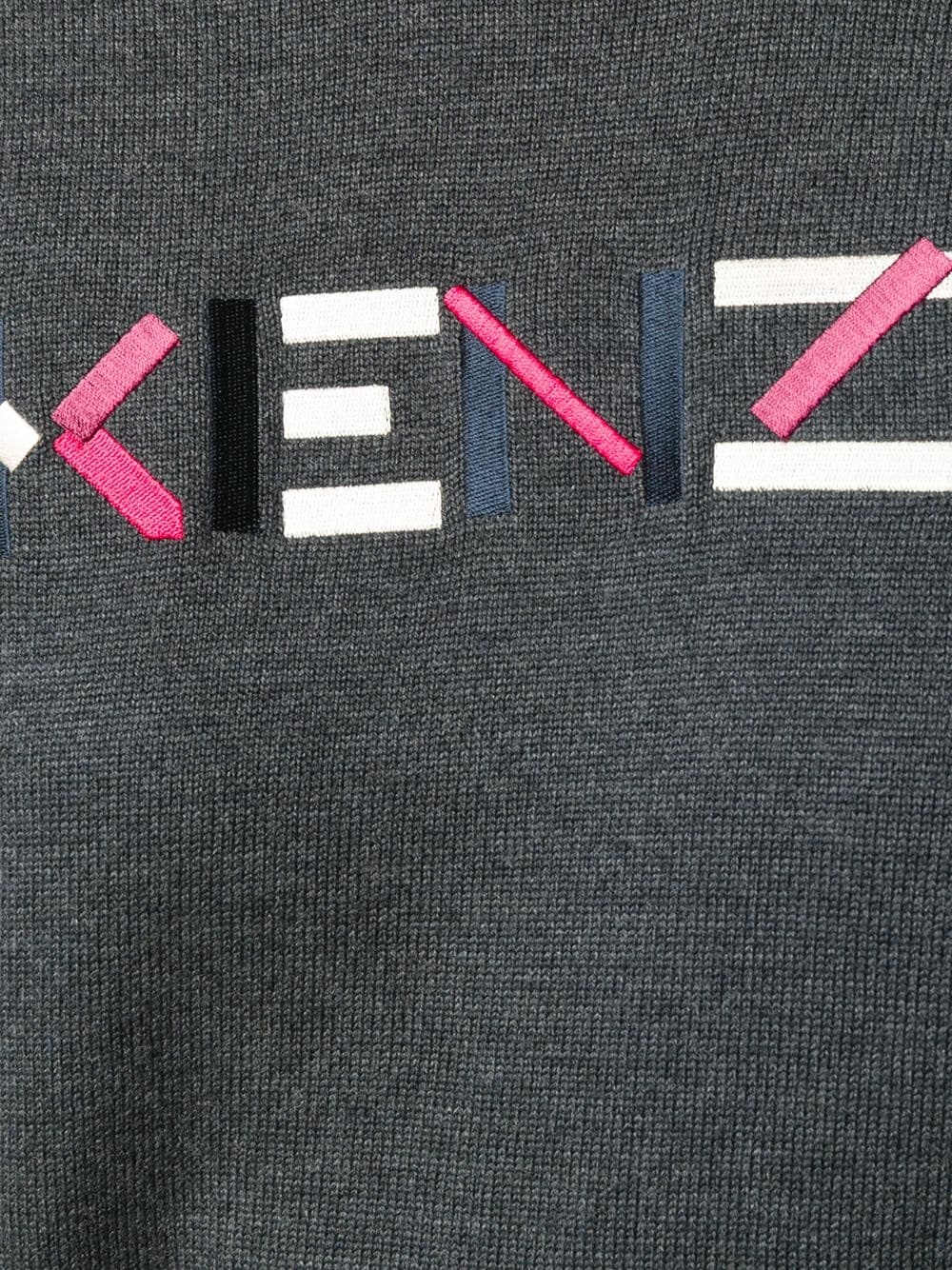 embroidered logo pullover - 5