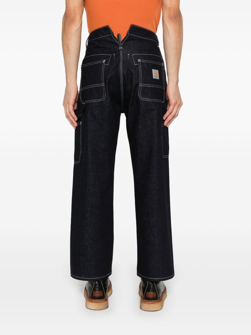 X CARHARTT STRAIGHT-LEG JEANS - 4