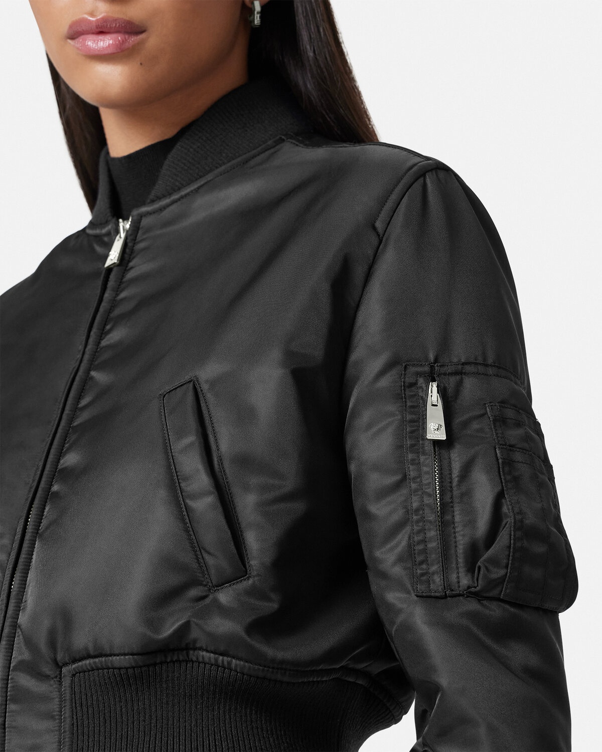 Cropped Bomber Jacket - 3