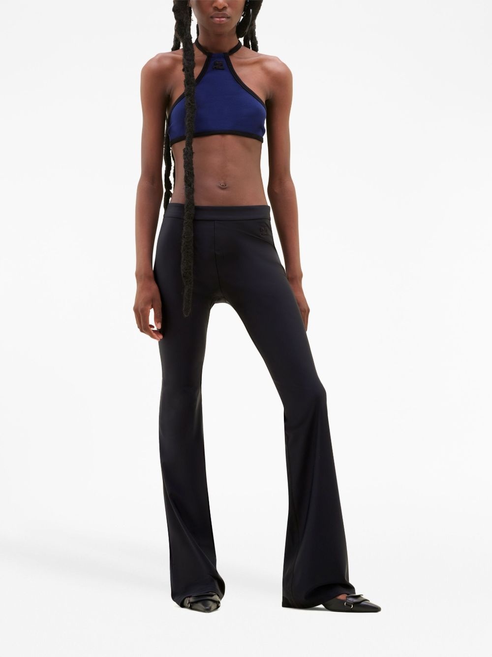 halterneck cropped top - 2