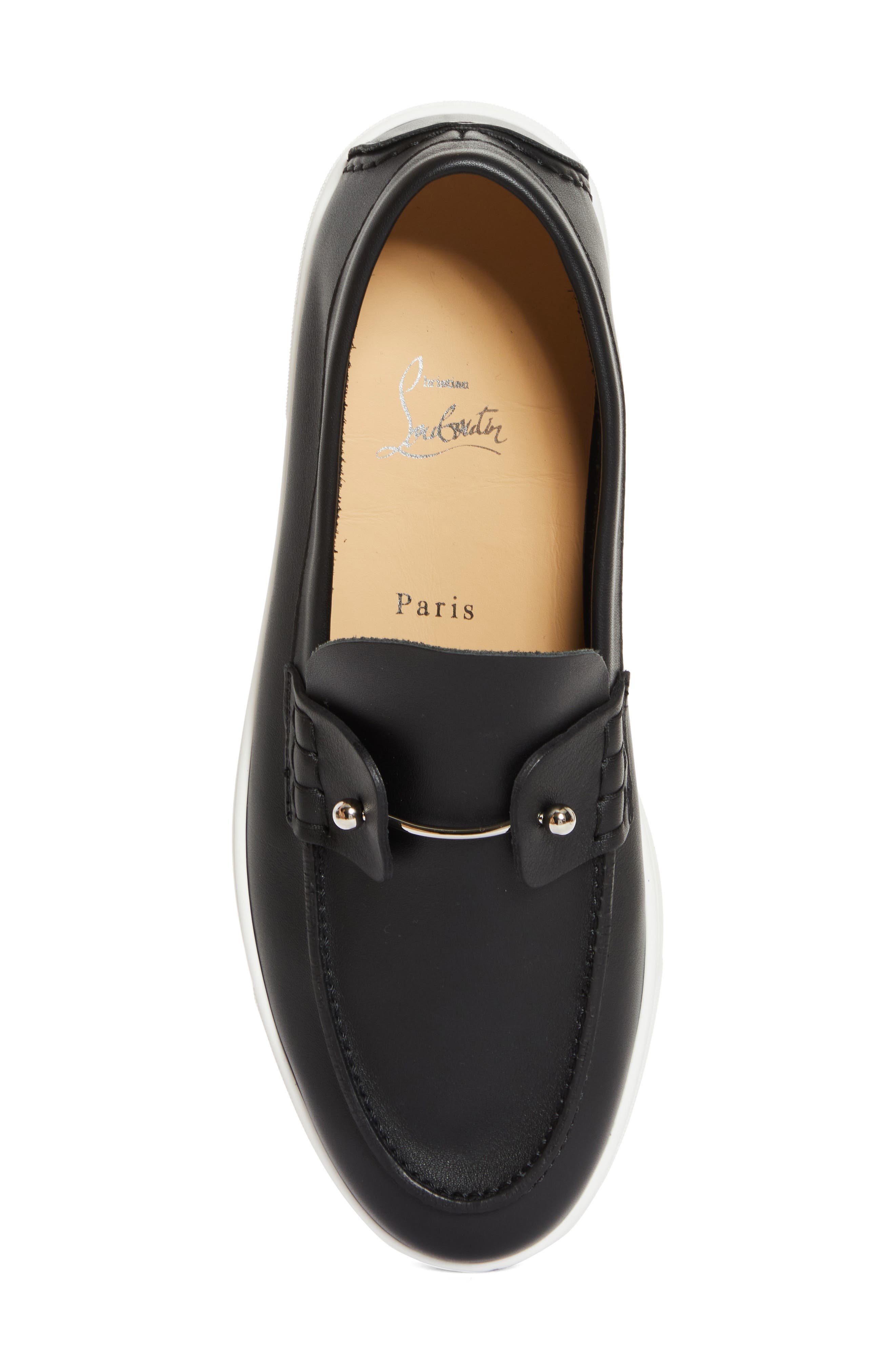 Christian Louboutin Chambeliboat Flat Loafer in Bk01-Black at Nordstrom - 5