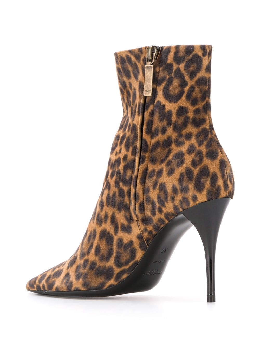 leopard print 90mm ankle boots - 3