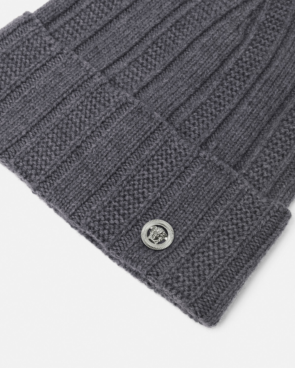 Medusa Ribbed Knit Beanie - 2