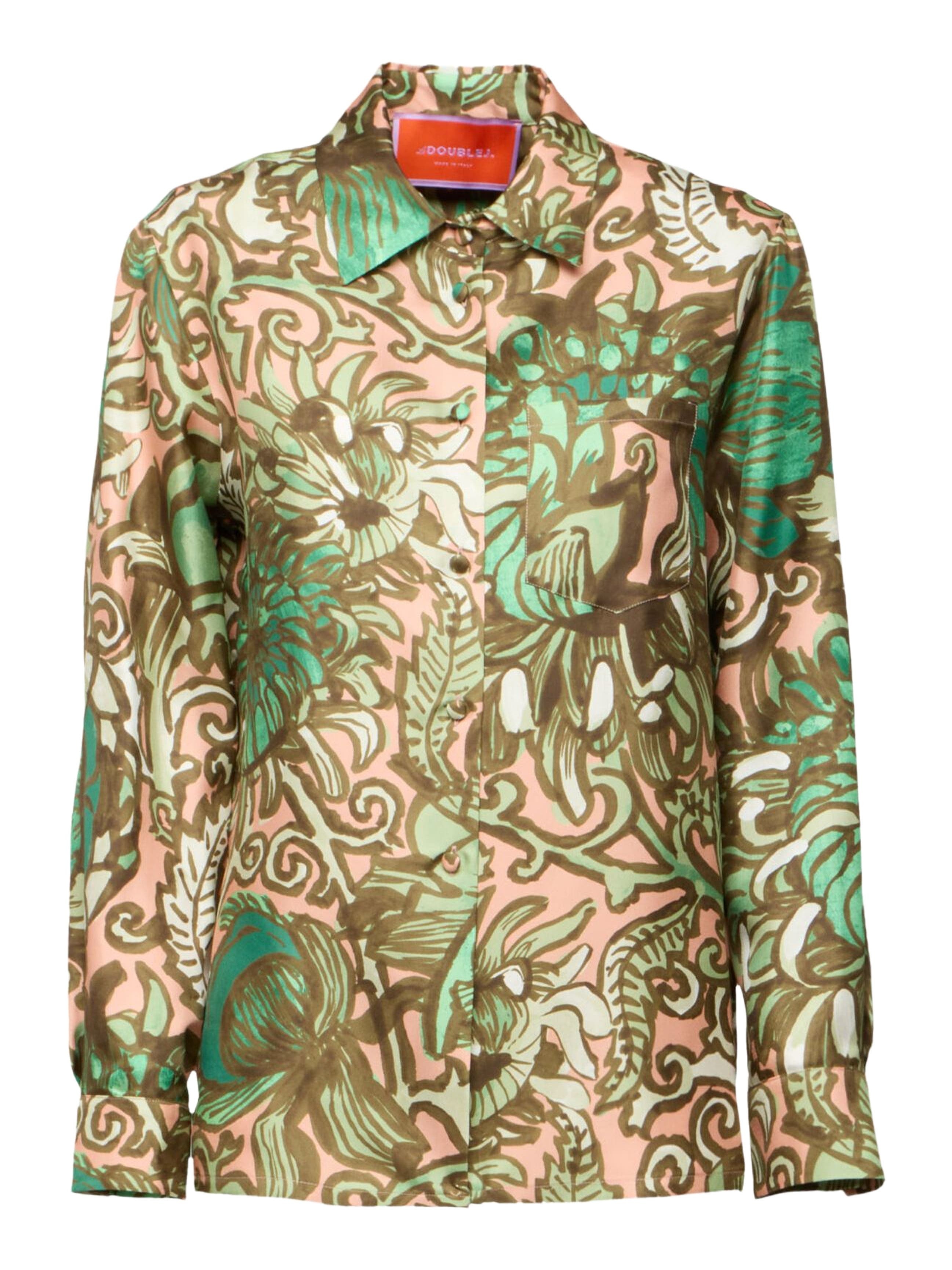 La DoubleJ Boy Shirt Anemone Pink Olive at Nordstrom - 2