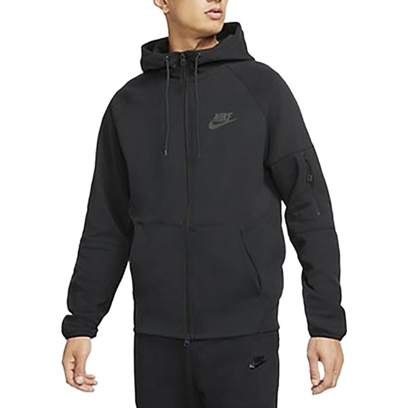 Nike logo hooded zipped jacket 'Black' DR8911-010 - 2