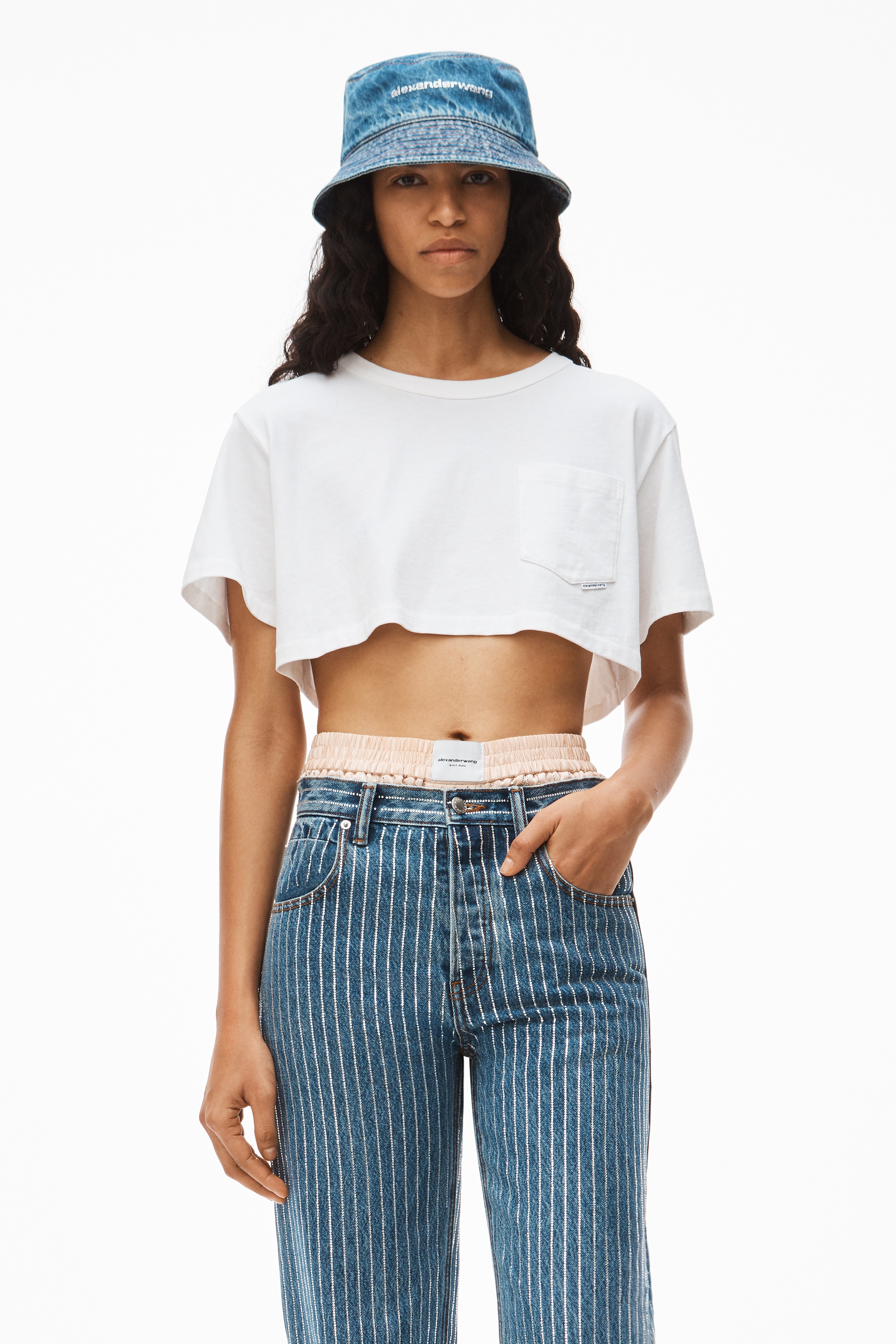 CROP TEE IN HIGH TWIST JERSEY - 2