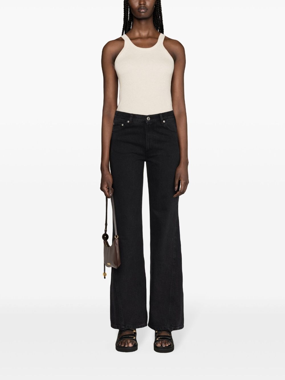 mid-rise straight-leg jeans - 2