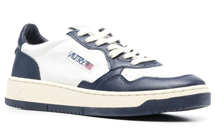 Autry Medalist Leather Low 'White Navy' AULM-WB04 - 2