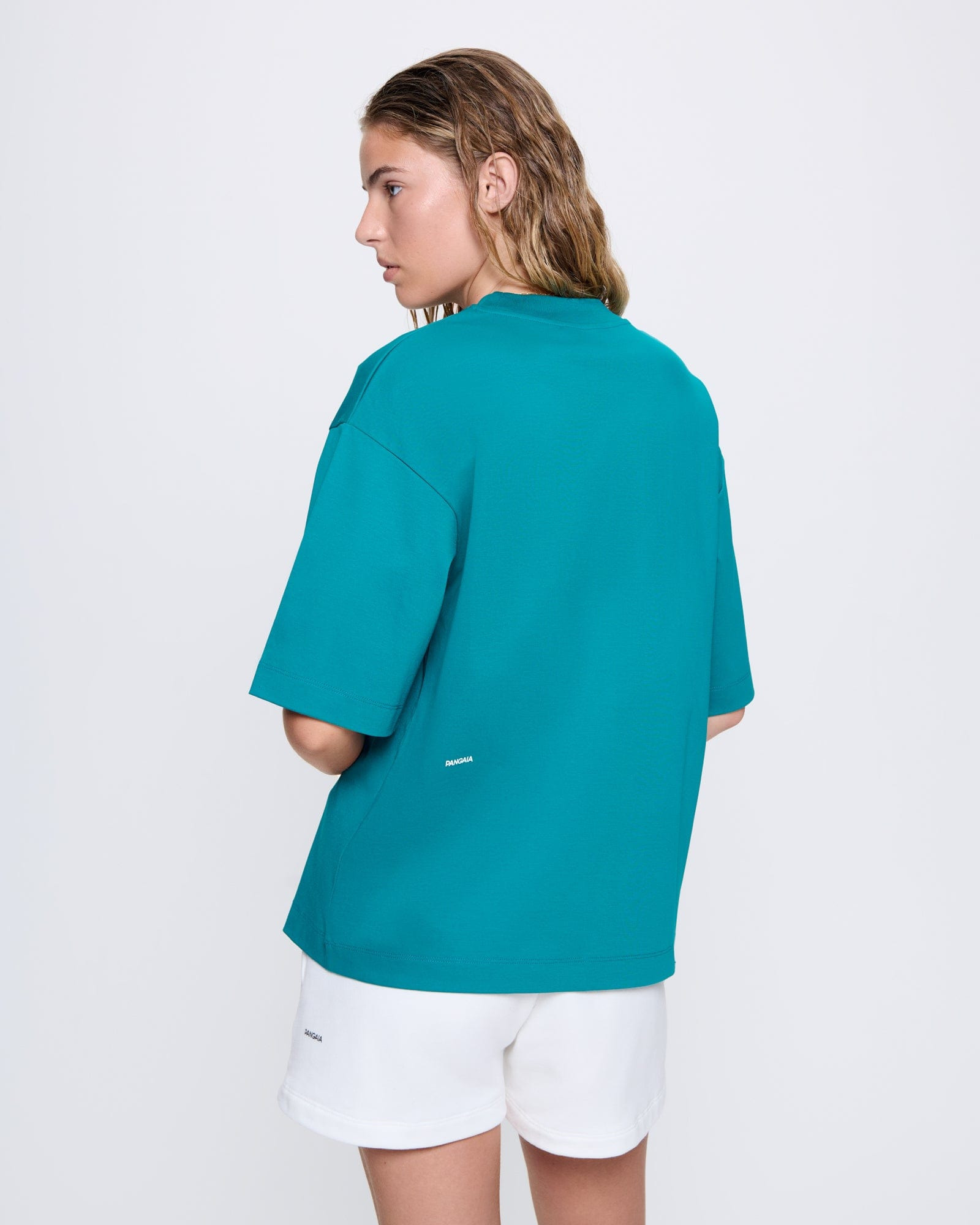 Womens Interlock Oversized T-Shirt - Malachite Green - 5