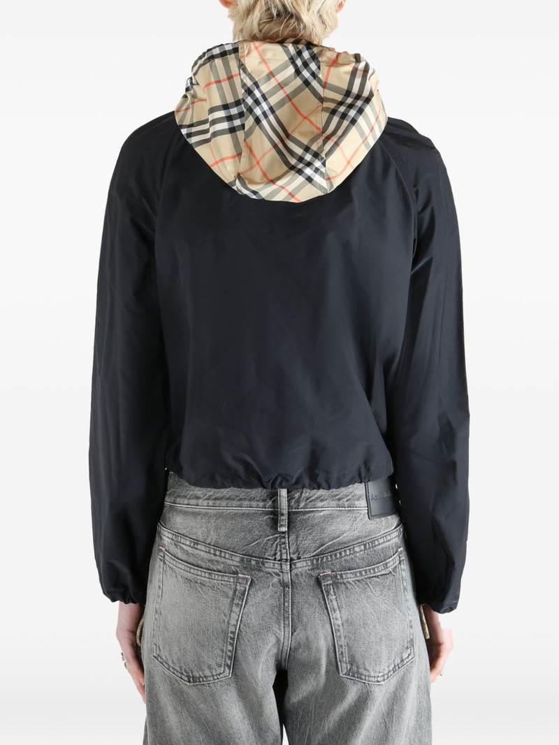 check-hood cropped jacket 4