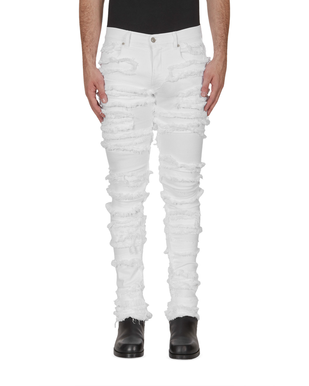 TREATED SLICE SKINNY JEANS - 2