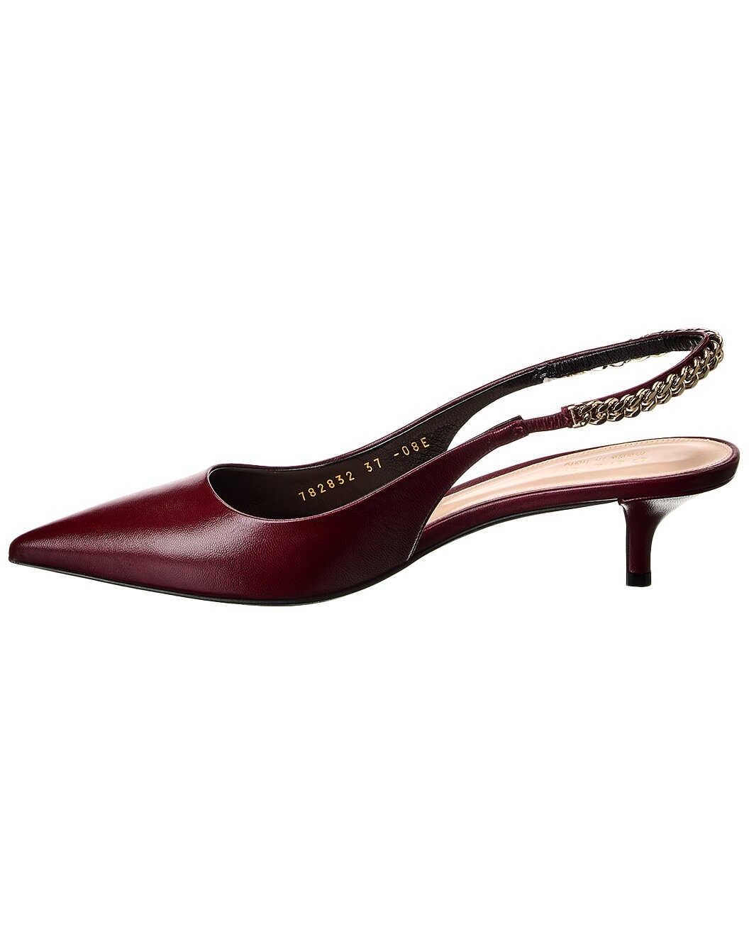 Gucci Signoria Leather Slingback Pump - 2
