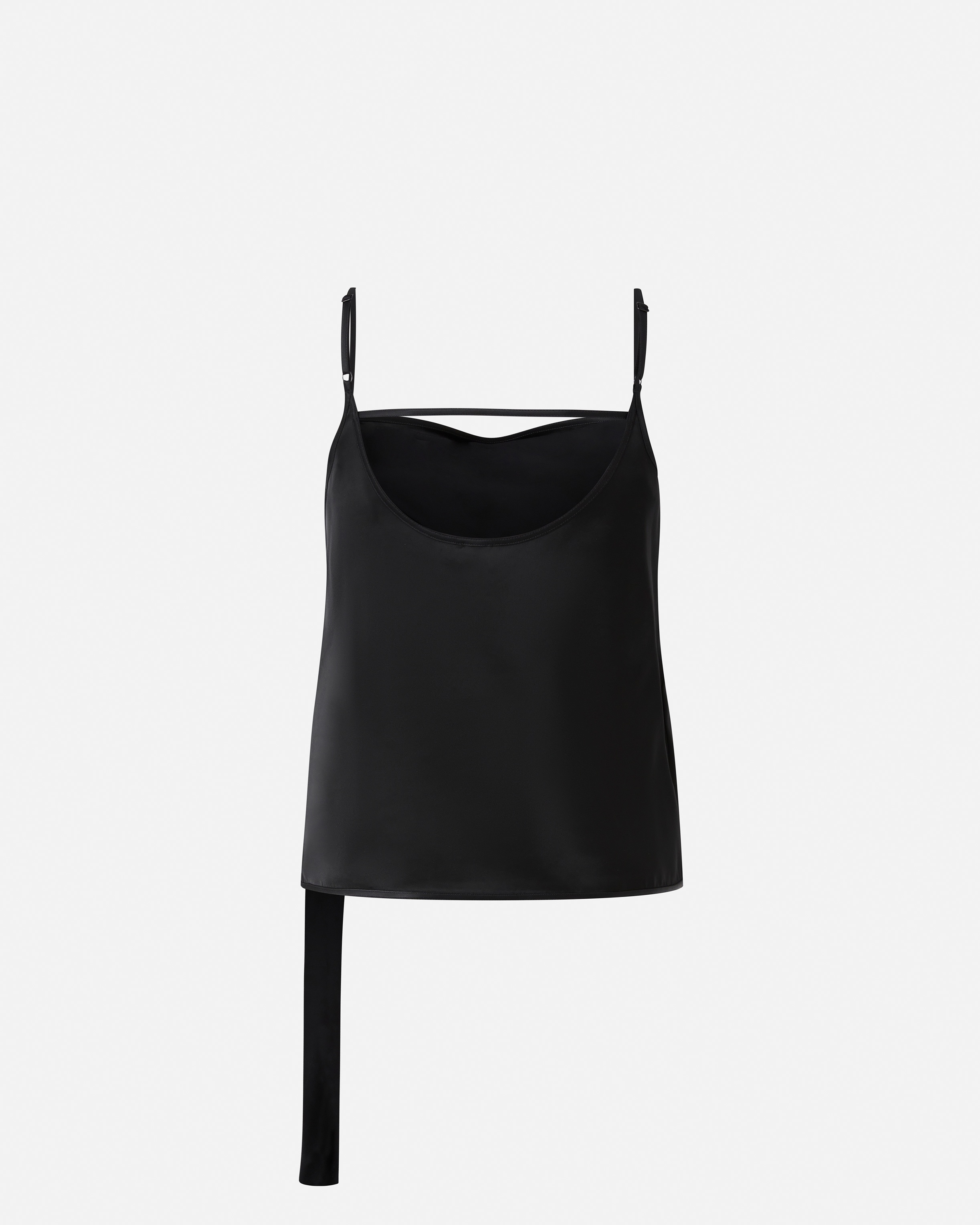 SATIN VEST TOP WITH LIGHT DRAPING - 2