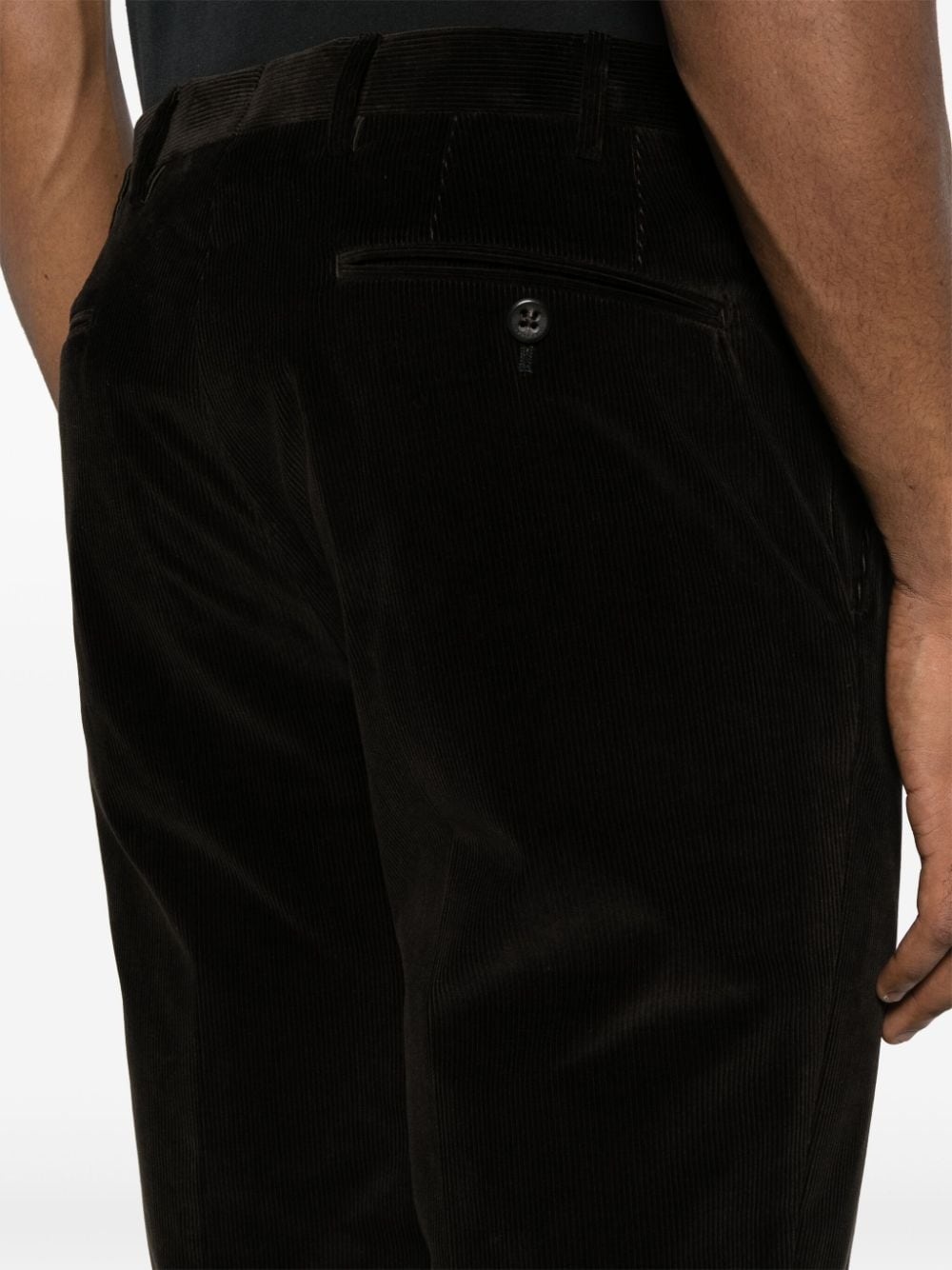 corduroy straight-leg trousers - 5