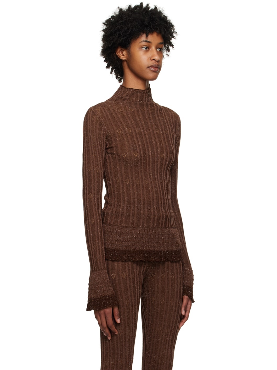 Brown Nexx Turtleneck - 2