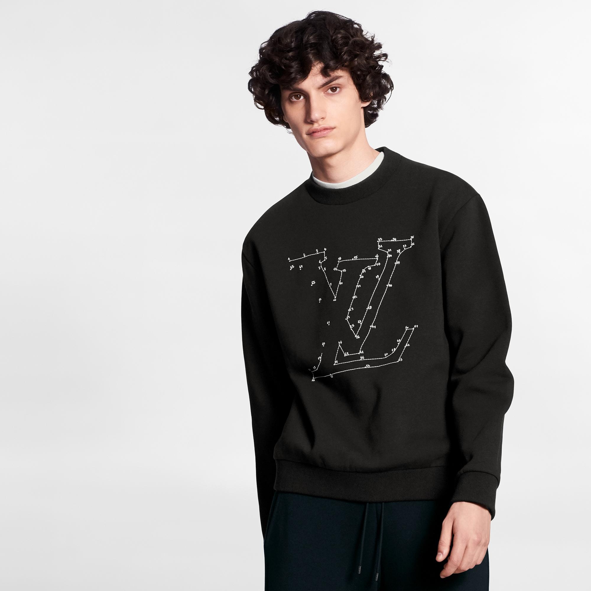 LV Stitch Print Embroidered Sweatshirt - 4