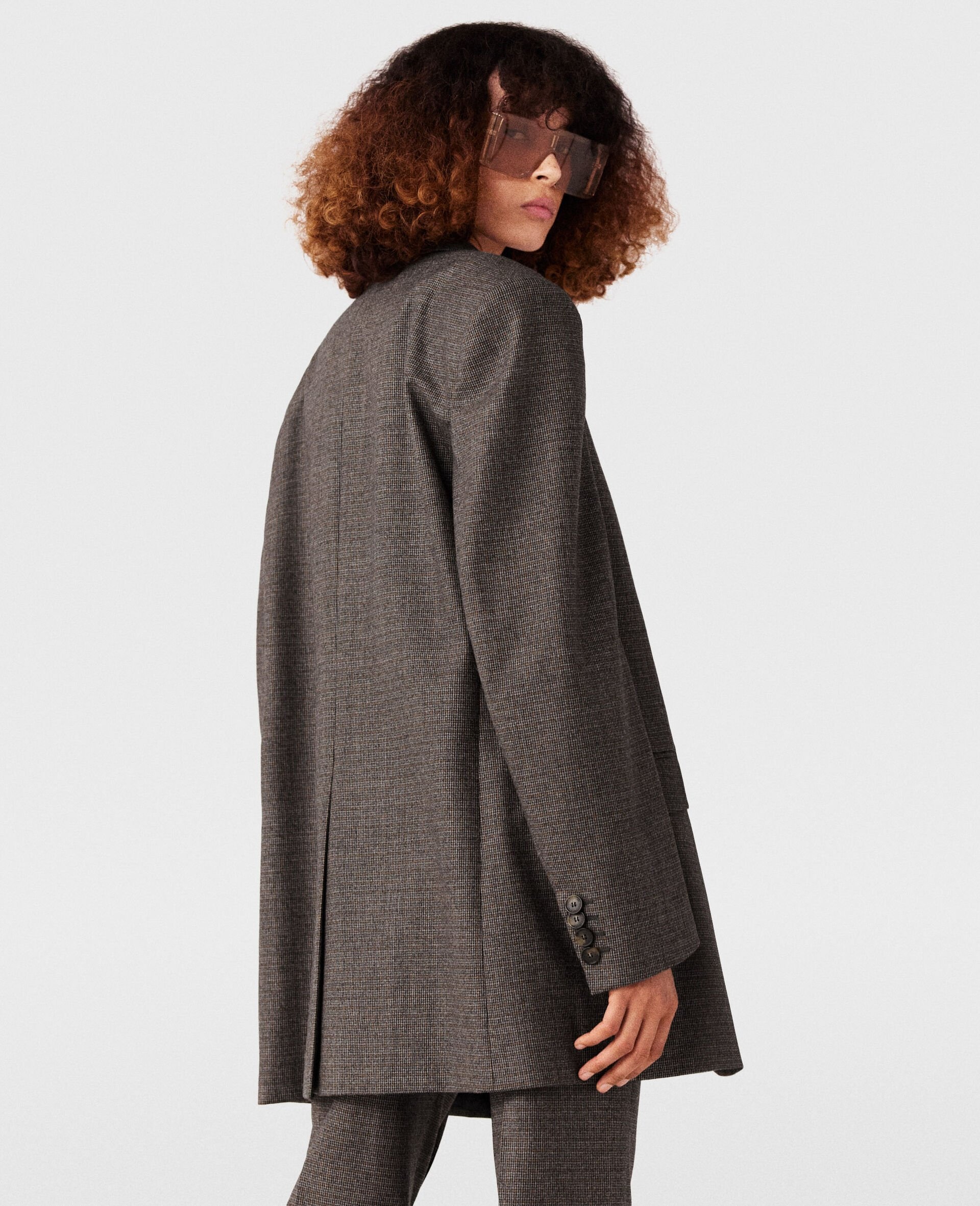 Oversized Single-Breasted Blazer - 4