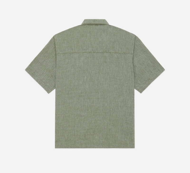 3sixteen Short Sleeve Loop Shirt - Grass Linen/Cotton outlook