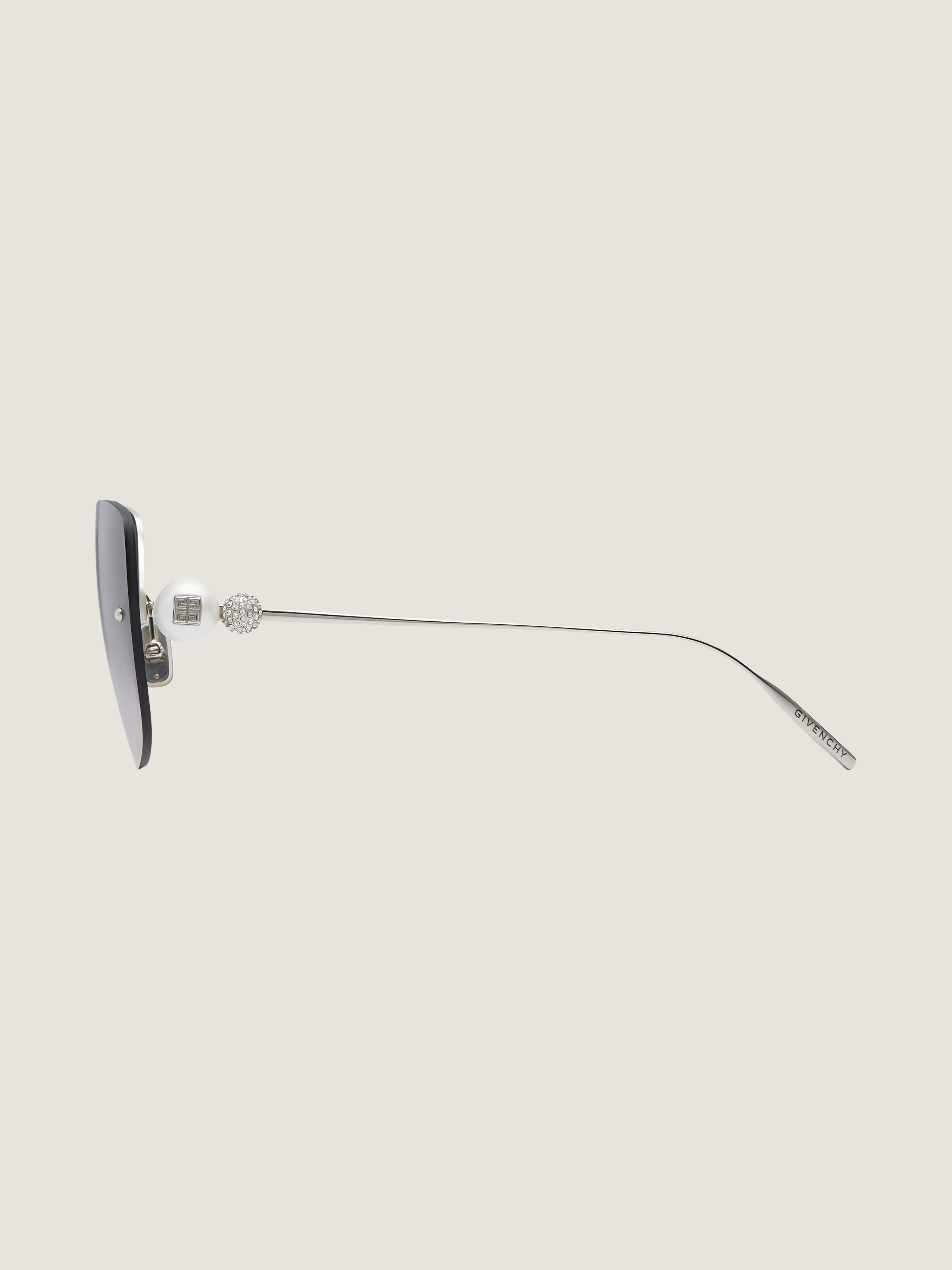 4G PEARL SUNGLASSES IN METAL WITH CRYSTALS - 3