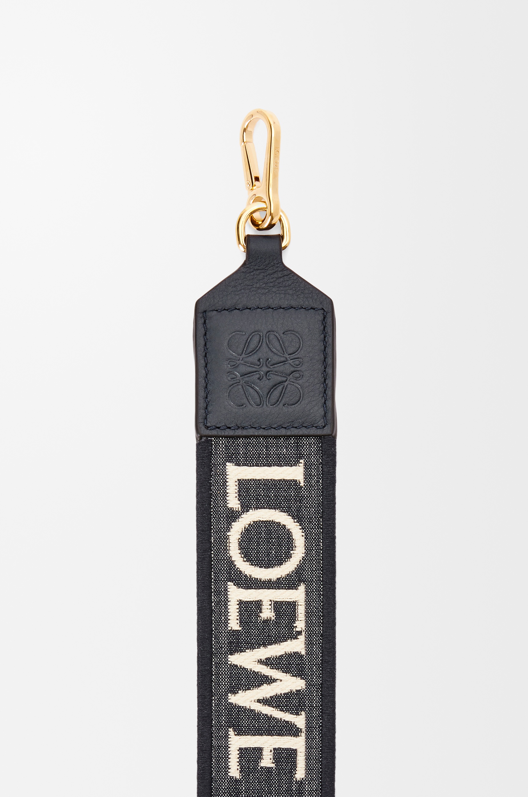 Anagram strap in jacquard and calfskin - 2