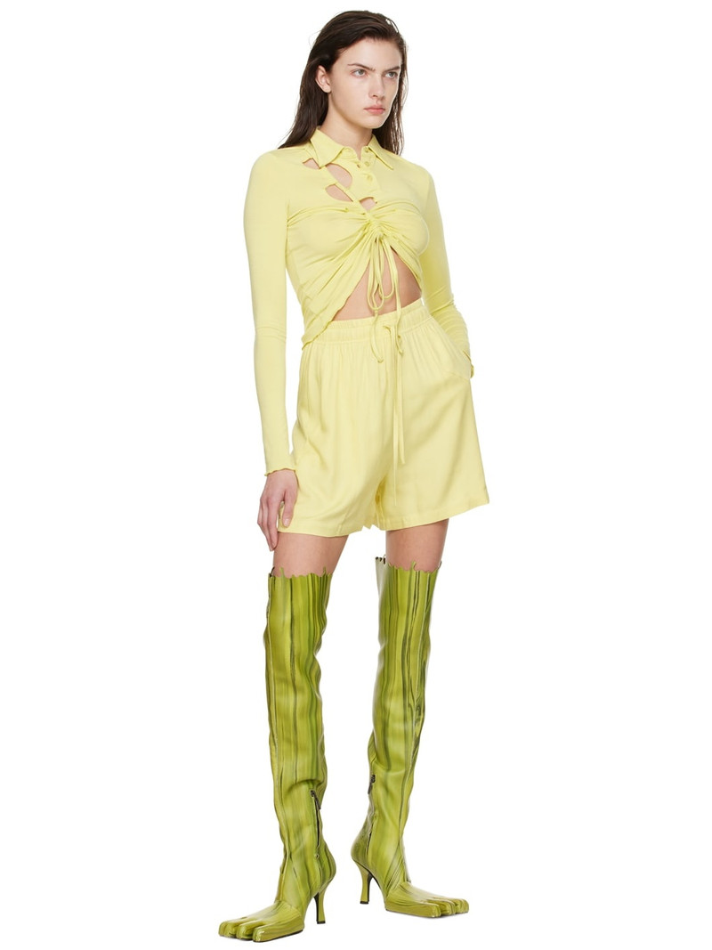 AVAVAV Yellow Holy Bowling Shorts outlook