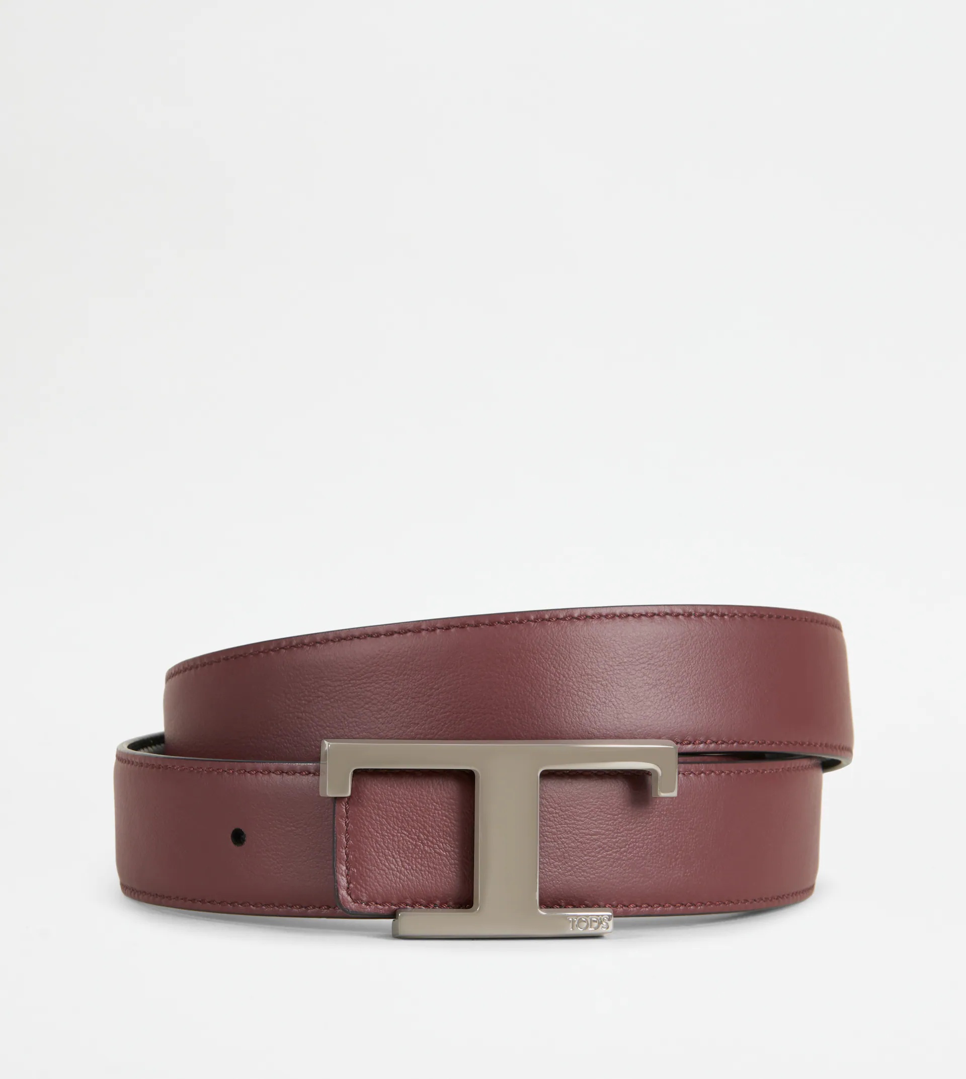 REVERSIBLE BELT IN LEATHER - BLACK, BROWN - 3