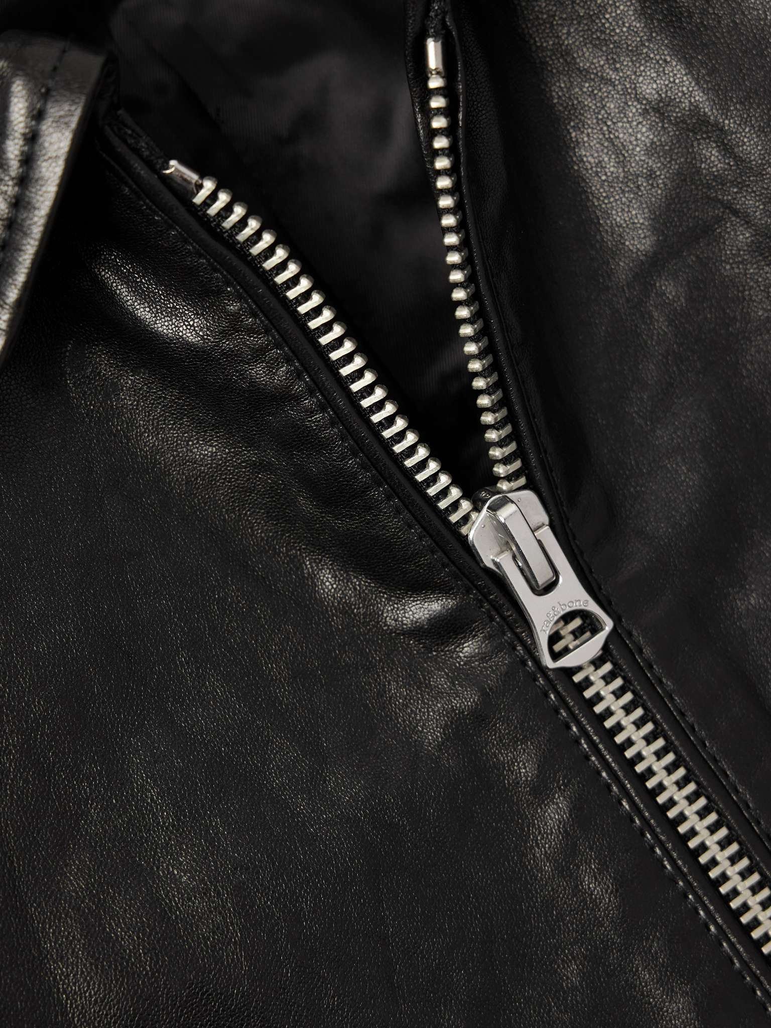 Melrose Textured-Leather Jacket - 5