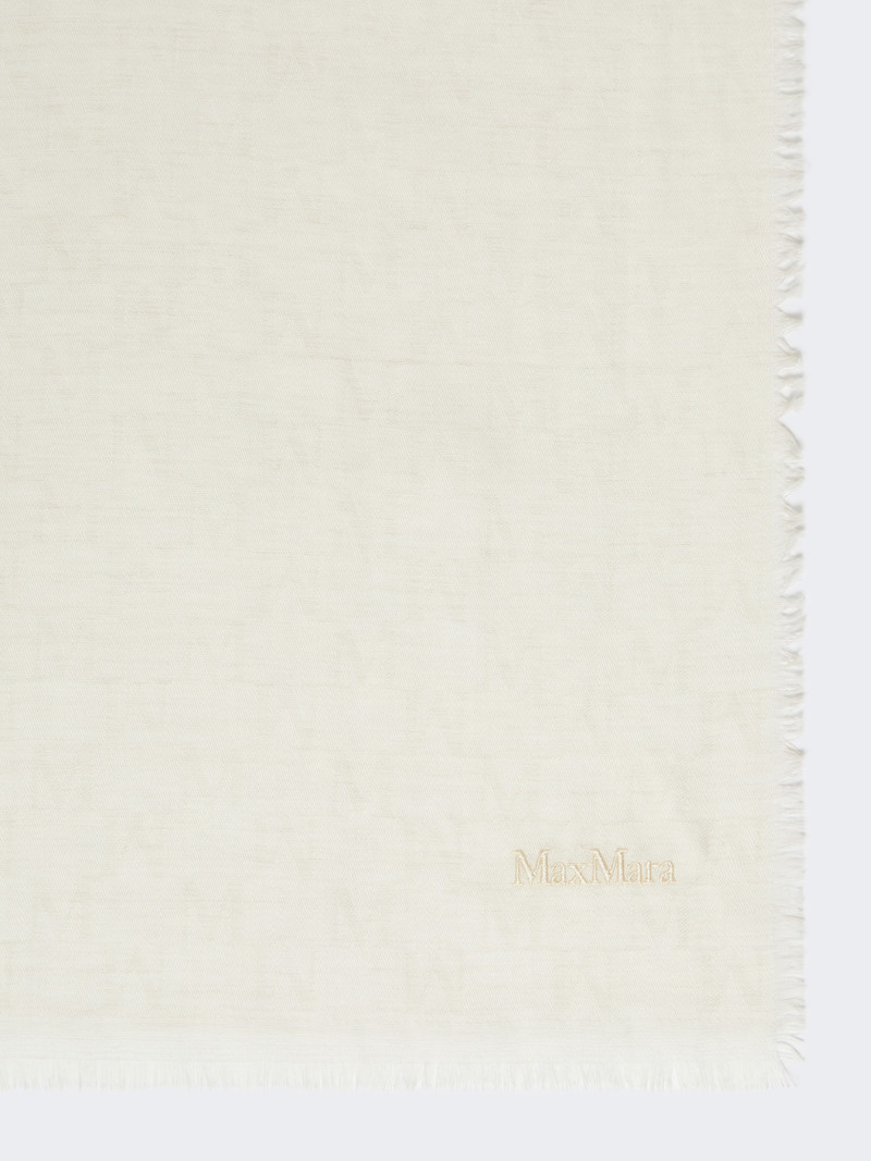 Max Mara MAGICO Monogram wool stole outlook