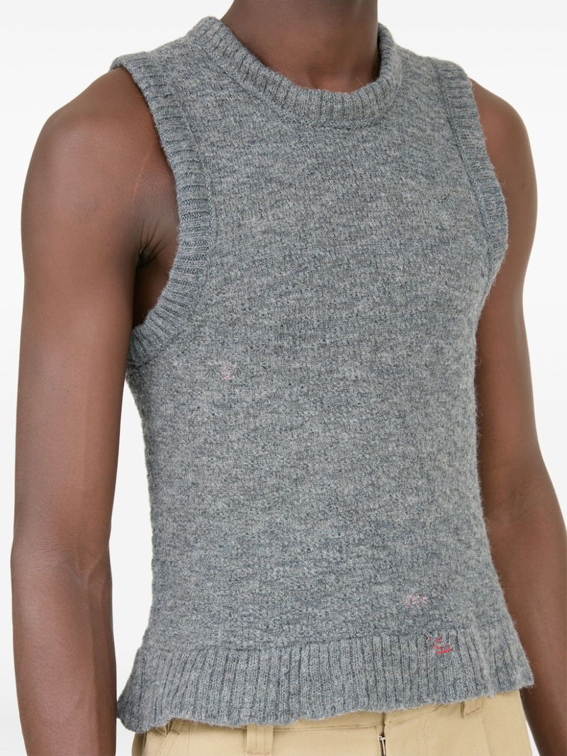 screw-neck knitted tank top 7