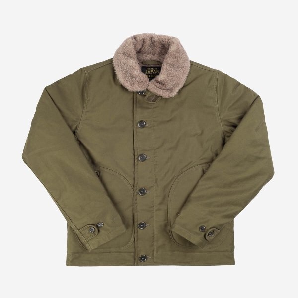 IHM-35-ODG Whipcord N1 Deck Jacket Olive Drab Green - 1