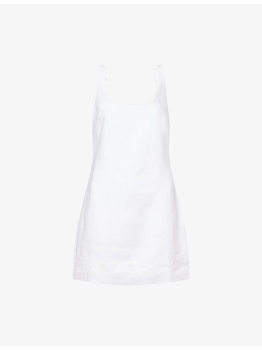 Koa Square-Neck Linen Mini Dress - 1