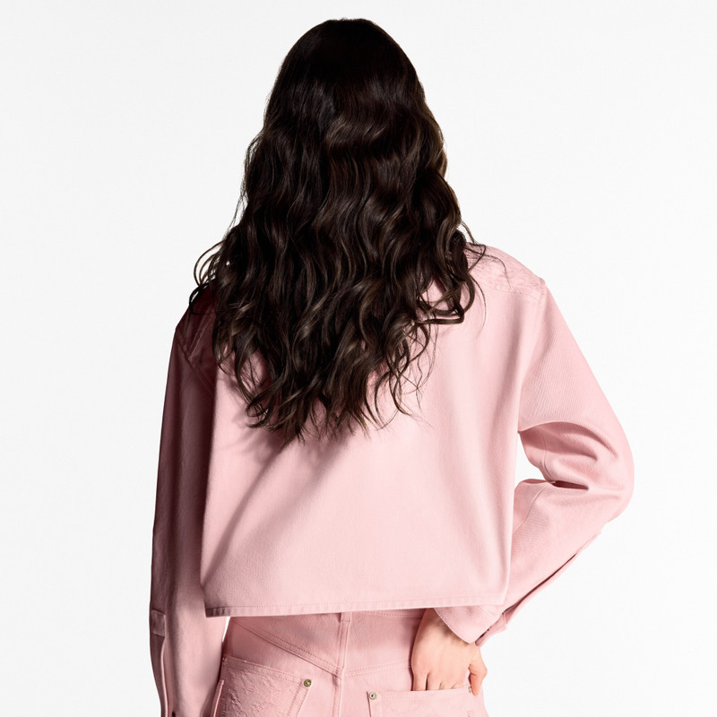 Cropped Denim Shirt 5