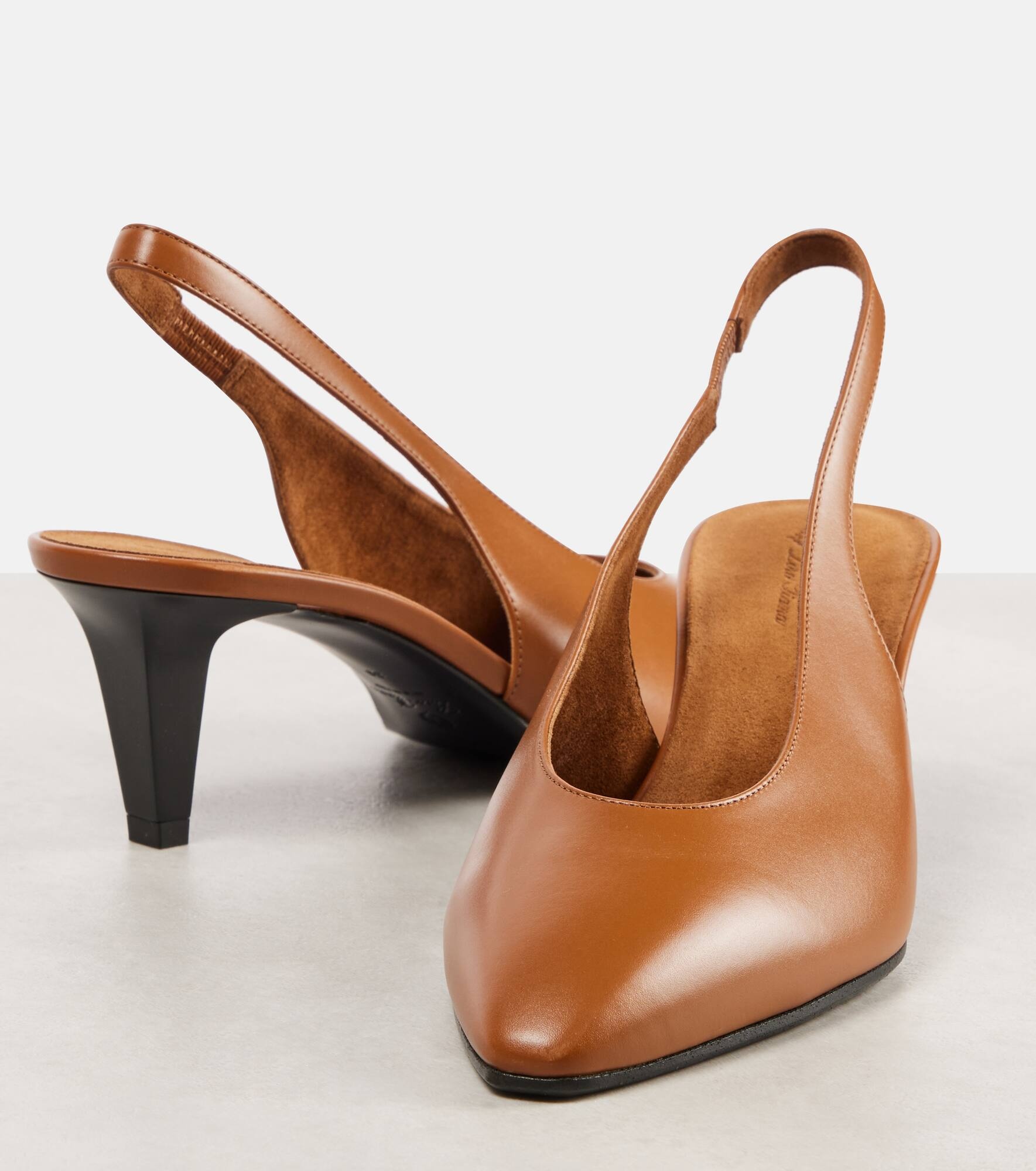 Rebecca leather slingback pumps - 5