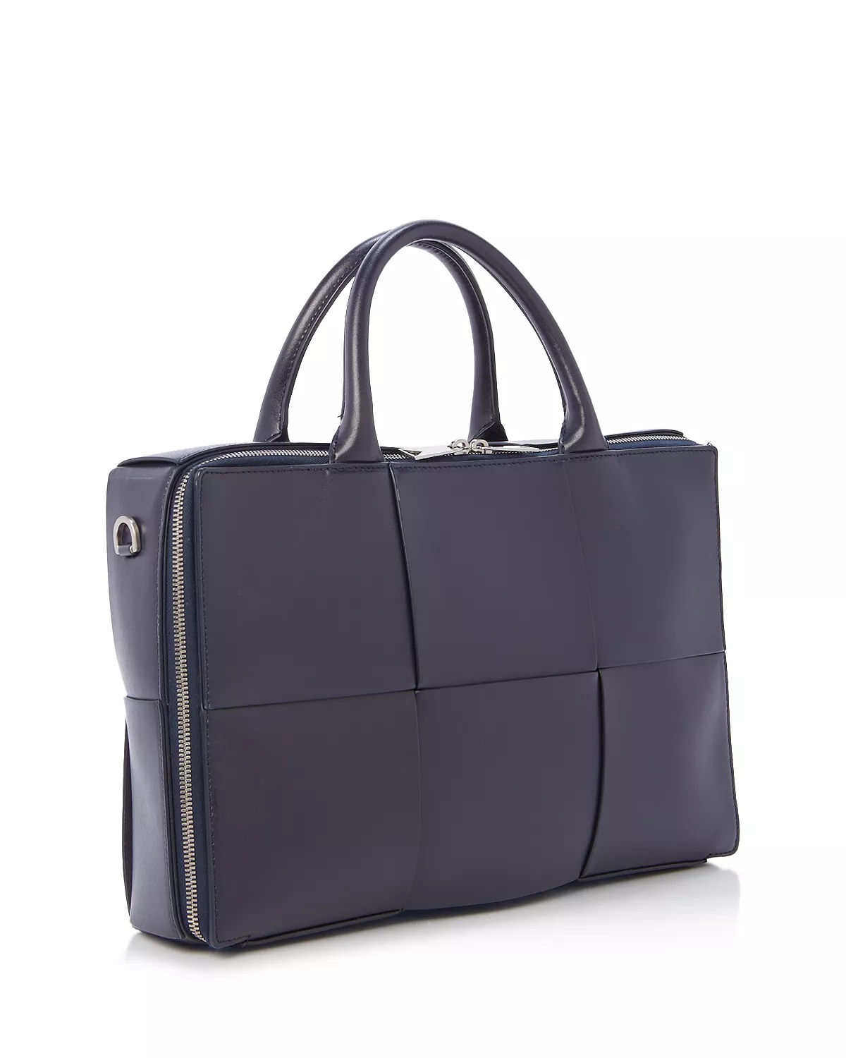 Arco Intreccio Leather Briefcase with Detachable Strap - 2