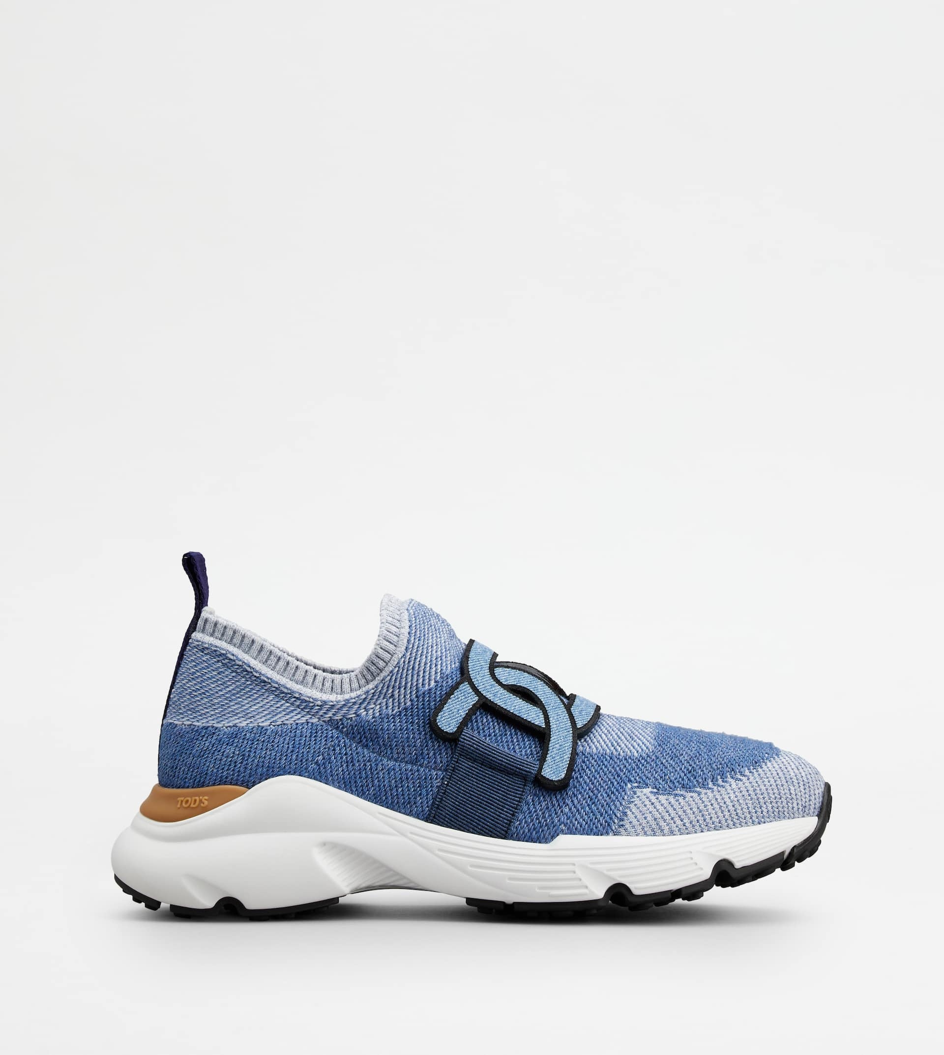 SLIP-ON SNEAKERS IN DENIM - LIGHT BLUE - 1