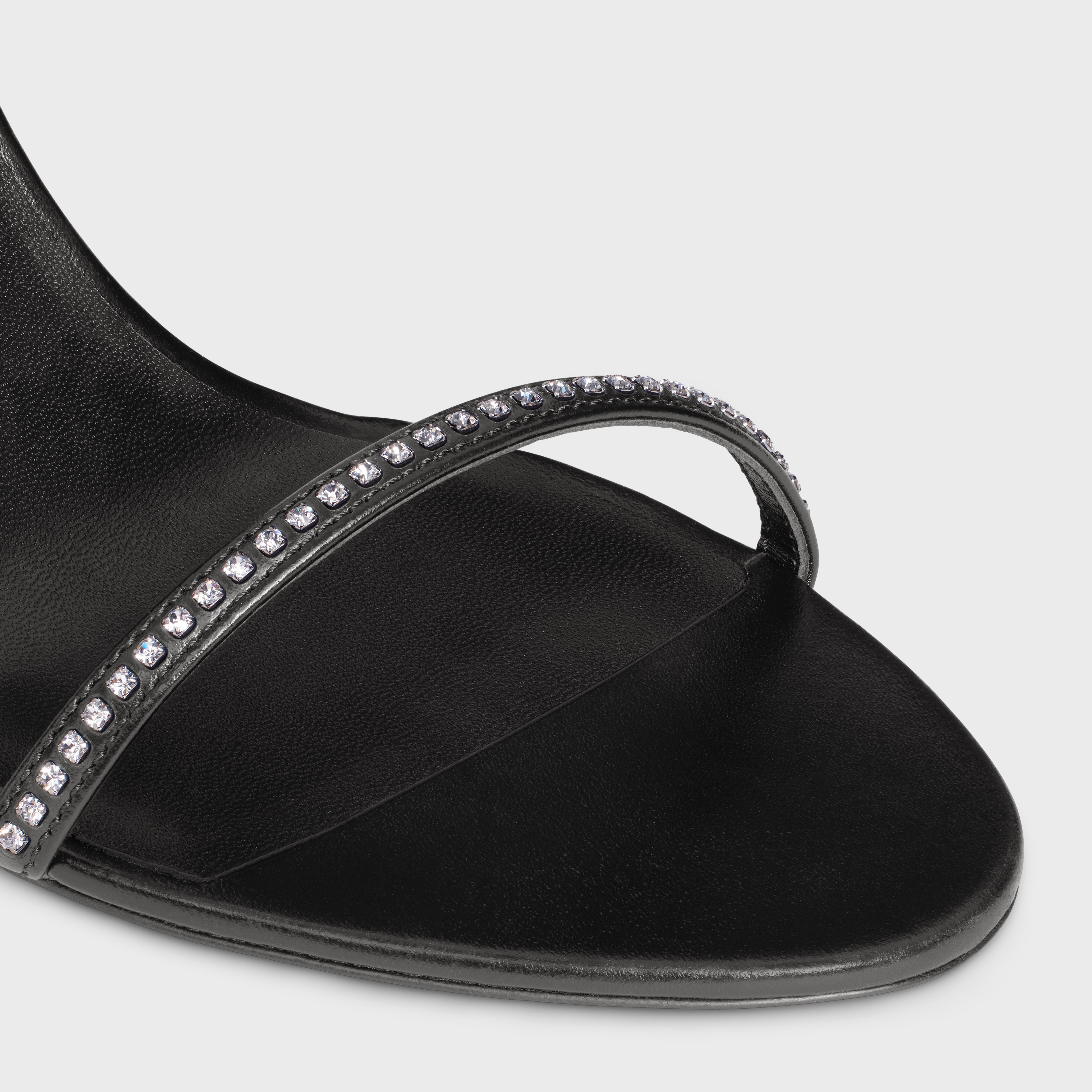 【日本入手困難】CELINE SOIR SANDAL IN LAMBSKIN black-leather-night-out-celine