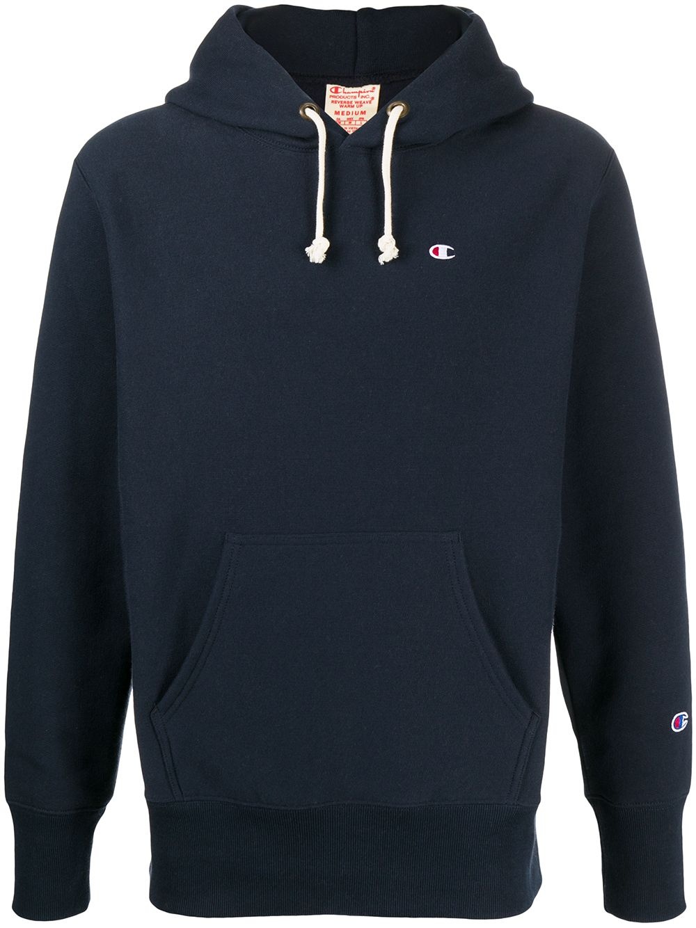 logo drawstring hoodie - 1